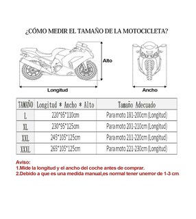 Foto 3 | Foto 3 | Cubierta Protectora Para Motocicletas Protección Uv/lluvia Color Naranja