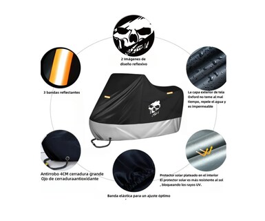 Foto 4 | Foto 4 | Fundas Para Motos Impermeable Cubierta Grueso Lluvia/uv/pol
