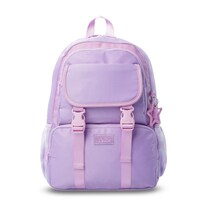 Mochila Escolar Totto Cluw M Morado Con Rosa Para Niña Con Bolsillo Para Botella | 20 L