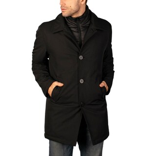 Foto 1 | Foto 1 | Chamarra Larga Para Hombre Con Bolsillos Y Doble Cuello Greenlander Negro