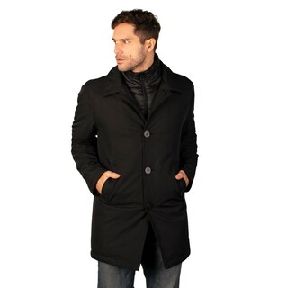 Foto 2 | Foto 2 | Chamarra Larga Para Hombre Con Bolsillos Y Doble Cuello Greenlander Negro