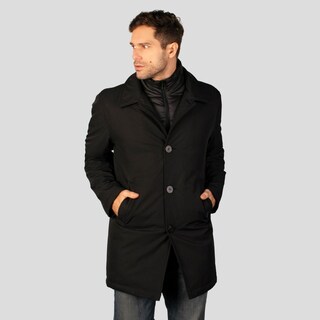 Foto 3 | Foto 3 | Chamarra Larga Para Hombre Con Bolsillos Y Doble Cuello Greenlander Negro