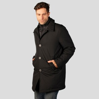 Foto 7 | Foto 7 | Chamarra Larga Para Hombre Con Bolsillos Y Doble Cuello Greenlander Negro