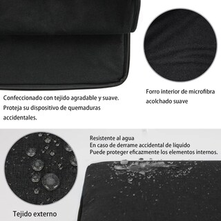 Foto 3 | Foto 3 | Maletin Funda Para Laptop  Belug 14-15.6 Pulgadas Bolsa Impermeable Negro