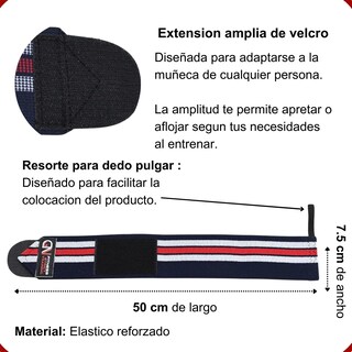 Foto 2 | Foto 2 | Par Muñequeras  Lab.g Crossfit Gym Pesas Gimnasio Negro/blanco