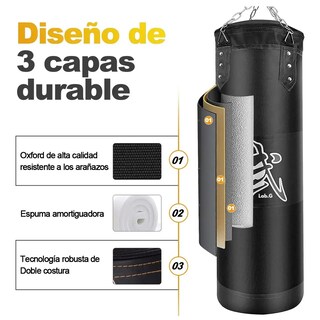 Foto 2 | Foto 2 | Kit De Costal De Box Lab.g  Con Guantes Negro