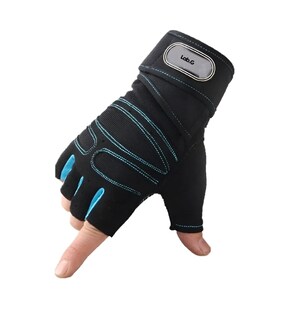Foto 1 | Foto 1 | Guantes Gym Lab.g Pesas Crossfit Gimnasio Mujer Hombre Azul Claro/ Negro M