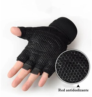 Foto 2 | Foto 2 | Guantes Gym Lab.g Pesas Crossfit Gimnasio Mujer Hombre Azul Claro/ Negro M