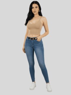 Foto 2 | Foto 2 | Set De 2 Tops Mujer Deportivo Con Relleno Top-1013-px2 Café Claro Y Café Claro Blusa Croptop
