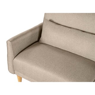 Foto 3 | Foto 3 | Sofá Cama Makora Anicka Con Memory Foam Color Arena Lino Respaldo Reclinable De 3 Posiciones