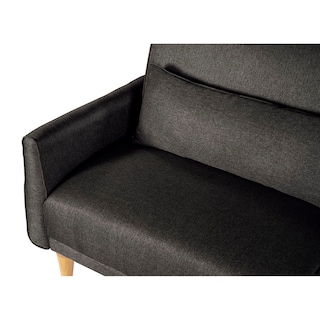 Foto 5 | Foto 5 | Sofá Cama Makora Anicka Con Memory Foam Color Negro Lino Respaldo Reclinable De 3 Posiciones