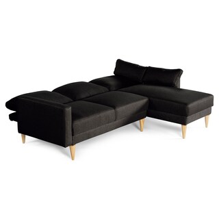Foto 4 | Foto 4 | Sala Modular Reversible Makora Kissa Con Memory Foam Color Negro Lino Respaldo Reclinable De 3 Posiciones