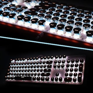 Foto 5 | Foto 5 | Teclado Mecanico Rosa Punk gamer Rosa