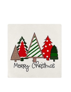 Foto 3 | Foto 3 | Fundas para Cojines de Sala Navideños 4 piezas + Gratis Termo Güish de Regalo