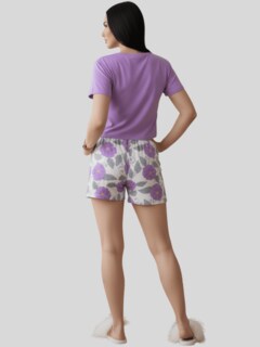 Foto 3 | Foto 3 | Pijama De 3 Piezas Mujer Pantalon Short Y Playera A Juego Pij-077-3 Diseño 16 Pijama De Mujer