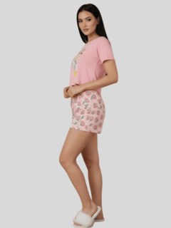Foto 4 | Foto 4 | Pijama De 3 Piezas Mujer Pantalon Short Y Playera A Juego Pij-077-3 Diseño 18 Pijama De Mujer