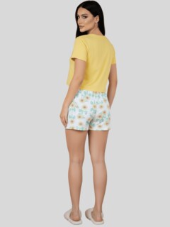 Foto 4 | Foto 4 | Pijama De 3 Piezas Mujer Pantalon Short Y Playera A Juego Pij-077-3 Diseño 13 Pijama De Mujer