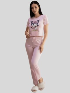 Foto 6 | Foto 6 | Pijama De 3 Piezas Mujer Pantalon Short Y Playera A Juego Pij-077-3 Diseño 14 Pijama De Mujer