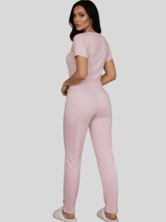 Foto 7 | Foto 7 | Pijama De 3 Piezas Mujer Pantalon Short Y Playera A Juego Pij-077-3 Diseño 14 Pijama De Mujer