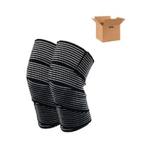 1 Par Vendas Elasticas Para Las Rodillas  Negras