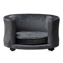 Maypet | Sillon Redondo Premium para mascotas, Color Gris.