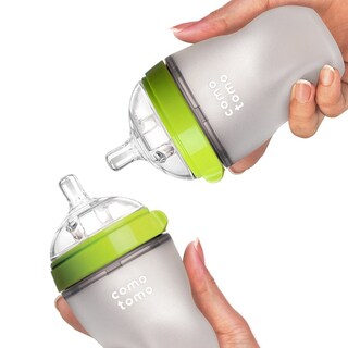 Foto 2 | Foto 2 | Biberón Comotomo  Paquete Doble  240 Ml  Verde - Venta Internacional.