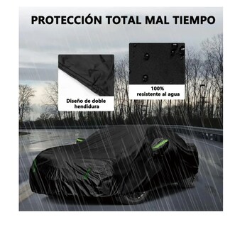 Foto 4 | Foto 4 | Funda Protectora Impermeable Con Reflectores De 4.7m Negro