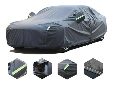 Foto 1 | Foto 1 | Funda Protectora Impermeable Con Reflectores De 4.7m Negro