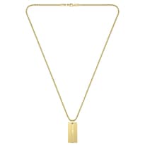 Collar Para Hombre Lacoste Adventurer 2040090 Acero Dorado