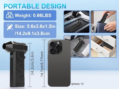 Foto 3 | Foto 3 | Plumero Eléctrico Zgwato Usb-c Inalámbrico 180.000 Rpm - Venta Internacional.