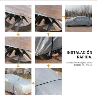 Foto 4 | Foto 4 | Fundas Carro Impermeable Autos Con Cremallera Universal 4.9m