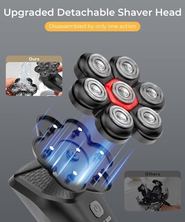 Foto 4 | Foto 4 | Afeitadora Eléctrica Gllava 7d Con Pantalla Led Impermeable Usb - Venta Internacional.