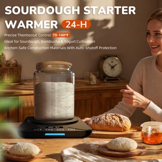 Foto 2 | Foto 2 | Alfombrilla Térmica Sourdough Starter Fjr  12 5 A 38 °c  Temporizador  40 Onzas - Venta Internacional.