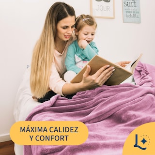 Foto 5 | Foto 5 | Cobija Matrimonial Frazada Ultra Suave Palo De Rosa Laila Comfort