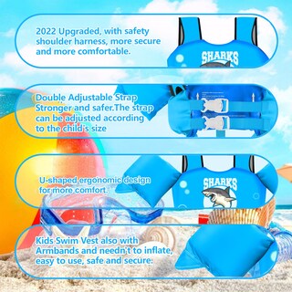 Foto 3 | Foto 3 | Chaleco De Natación Chriffer Kids Floaties 14-25 Kg 3-7 Y - Venta Internacional.