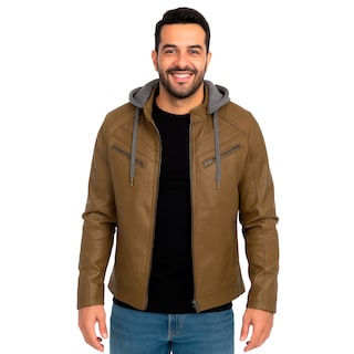 Foto 1 | Foto 1 | Chamarra Britos Jeans Hombre Vinipiel Tr4171