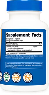 Foto 5 | Foto 5 | Suplemento Herbal Nutricost Damiana Leaf 1500 Mg  120 Cápsulas - Venta Internacional.