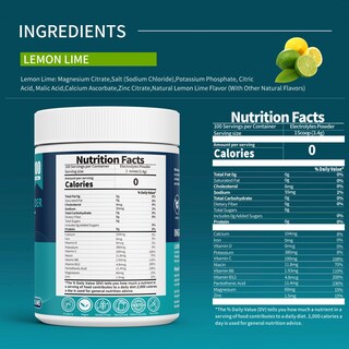 Foto 2 | Foto 2 | Polvo De Electrolitos Ozenke Limón Lima Sin Azúcar 340g - Venta Internacional.