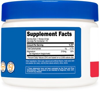 Foto 5 | Foto 5 | Suplemento Mineral Nutricost  Bisglicinato De Magnesio  250 G  Ponche De Frutas - Venta Internacional.