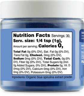 Foto 5 | Foto 5 | Suplemento Herbario Nutricost Blue Spirulina 30g Organic - Venta Internacional.