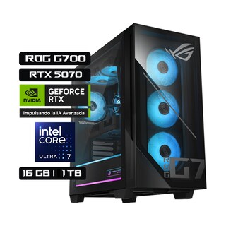 Foto 1 | Foto 1 | Computadora De Escritorio Rog G700 Rtx5070 Intel Core Ultra 7 16gb 1tb Ssd Negra