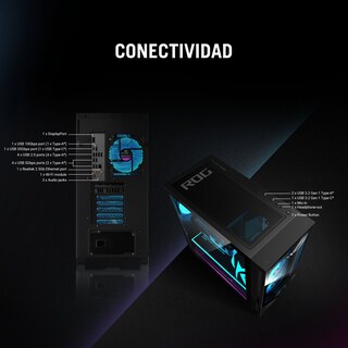 Foto 7 | Foto 7 | Computadora De Escritorio Rog G700 Rtx5070 Intel Core Ultra 7 16gb 1tb Ssd Negra