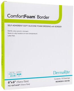 Foto 1 | Foto 1 | Apósito Para Heridas Dermarite Comfort Con Borde De Espuma  Silicona De 8 Onzas - Venta Internacional.