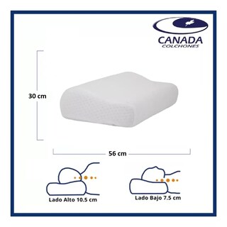 Foto 3 | Foto 3 | Almohada Altaris I Colchones Canadá 56x30 Memorygel- Airflow Blanco