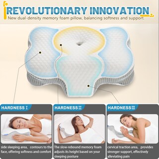 Foto 2 | Foto 2 | Almohada Ergonómica Para Soporte Cervical Corepillow 2 Unidades Con Enfriamiento - Venta Internacional.