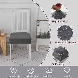 Foto 7 | Foto 7 | Fundas De Asiento Para Sillas Lansheng Elásticas De Jacquard Impermeables (2 Unidades) - Venta Internacional.