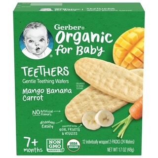 Foto 1 | Foto 1 | Gerber Teethers Baby Snacks Para Bebé Galletas Para Bebé Saludables Importadas - 24 Teethers - 1.7oz