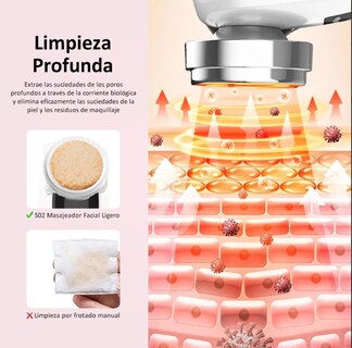 Foto 3 | Foto 3 | Masajeador Facial Electroporador Ultrasónico Antiarrugas