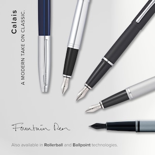 Foto 5 | Foto 5 | Pluma Estilográfica Cross Calais Punta Media Tinta Negra Acabado Mate Gris - Venta Internacional.