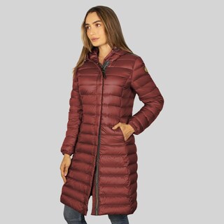 Foto 2 | Foto 2 | Chamarra Larga Capitonada Para Mujer Con Capucha Greenlander Vino